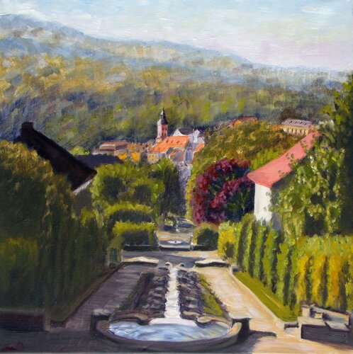 Spring in Baden-Baden de Elena Sokolova, Pintura a la venta en Singulart