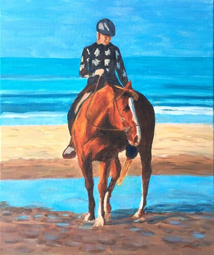 Sea walk 3 by Elena Sokolova, Painting for Sale on Singulart