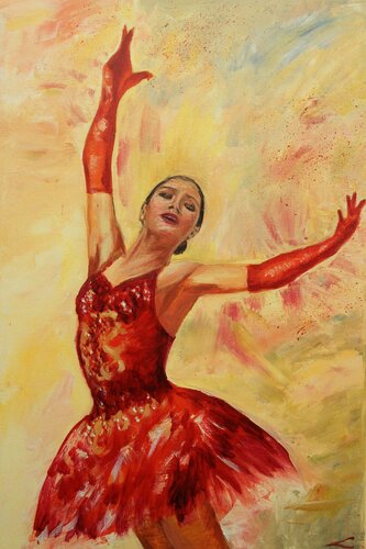 Olympic gold di Elena Sokolova, Pittura in vendita su Singulart