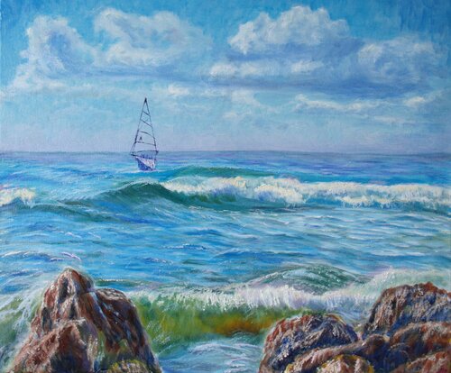 Seascape von Elena Sokolova, Malerei kaufen auf Singulart