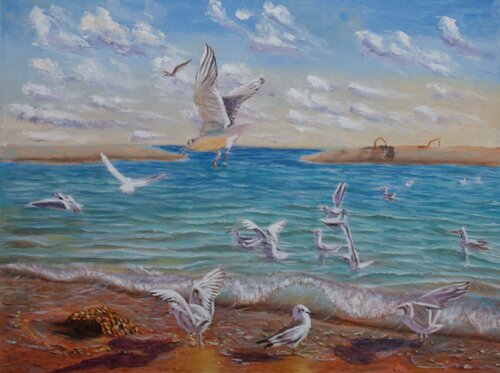 The first inhabitants von Elena Sokolova, Malerei kaufen auf Singulart