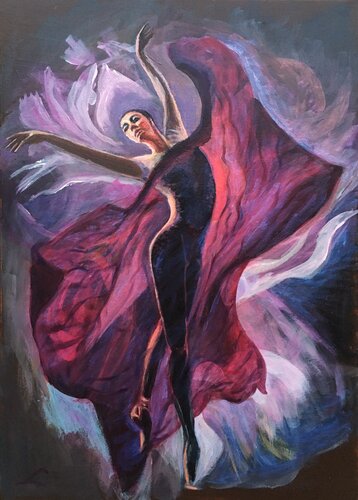 Vibrant emotions by Elena Sokolova, Painting for Sale on Singulart