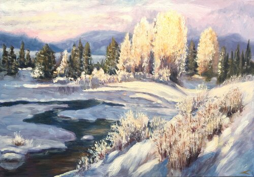 Winter di Elena Sokolova, Pittura in vendita su Singulart