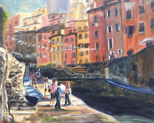 Italian town van Elena Sokolova, Schilderij te koop op Singulart