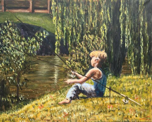 Fisher von Elena Sokolova, Malerei kaufen auf Singulart