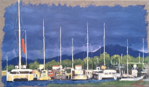 Rethymno Marine di Elena Sokolova, Pittura in vendita su Singulart