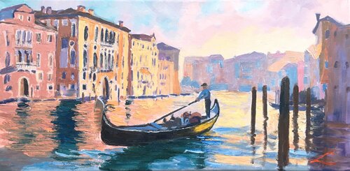 Venice scene von Elena Sokolova, Malerei kaufen auf Singulart