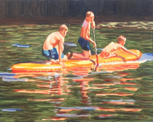 Along the channel 4 by Elena Sokolova, Painting for Sale on Singulart
