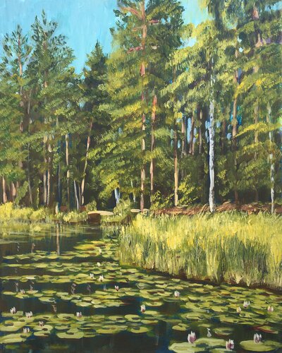 Pastors lake 4 by Elena Sokolova, Painting for Sale on Singulart