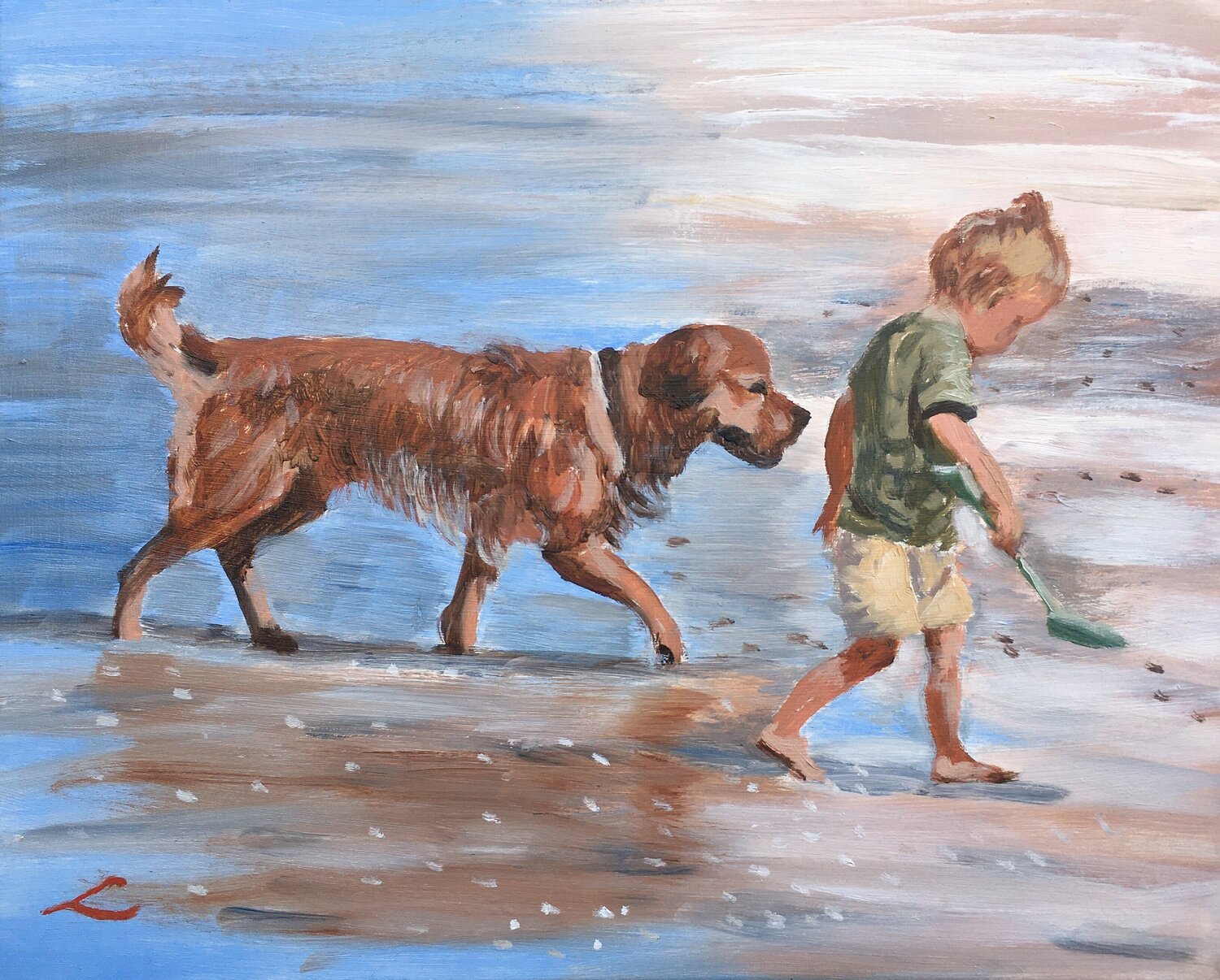 Friends at the beach Elena Sokolova
