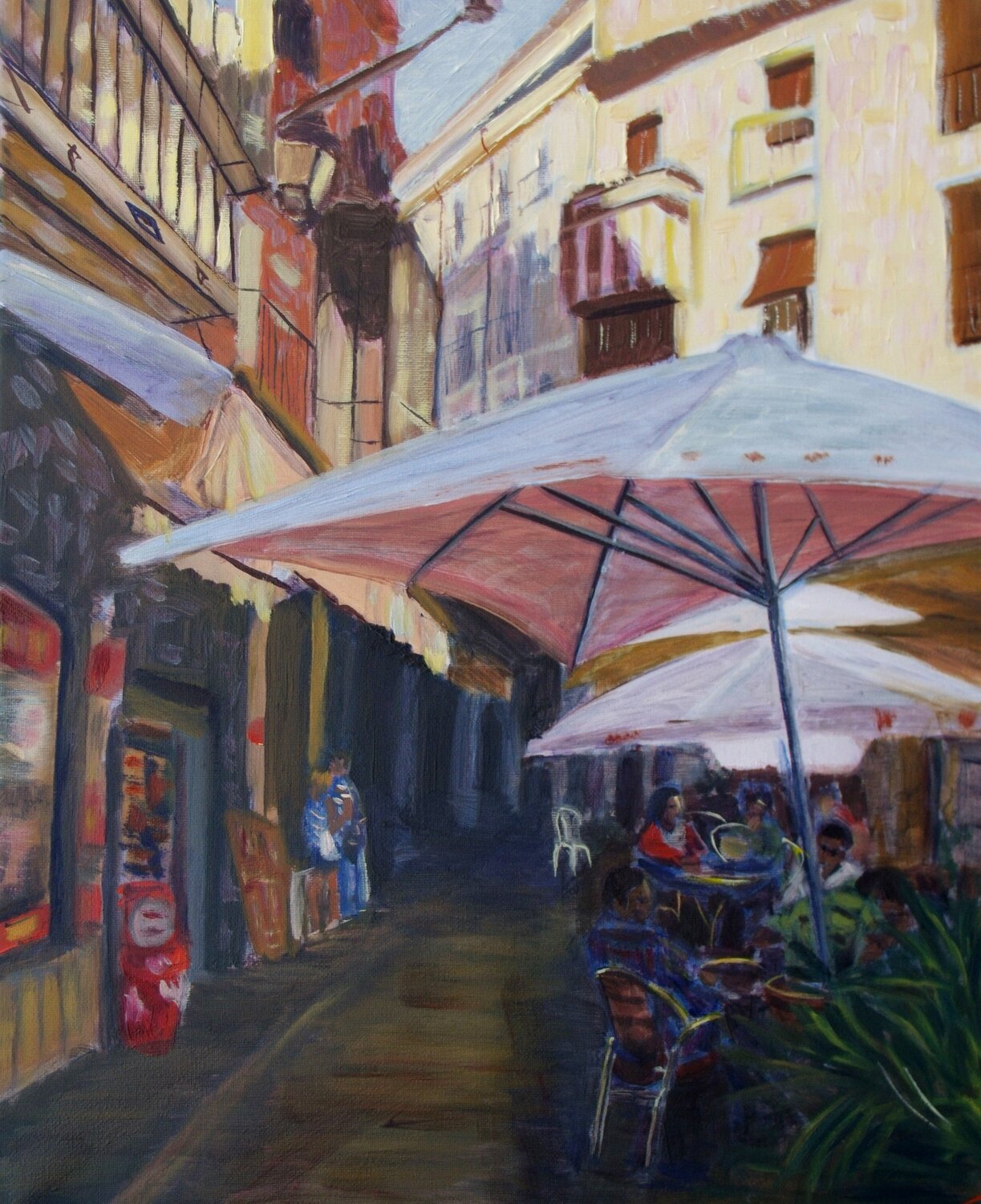 The street of Toledo Elena Sokolova Originalgemälde zu verkaufen