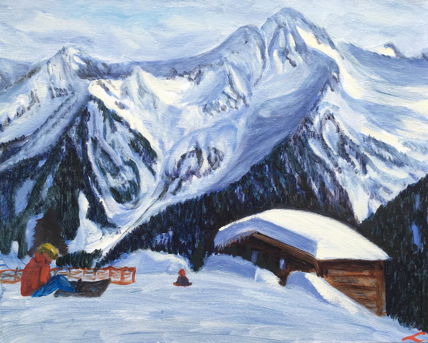 Alps scene Elena Sokolova