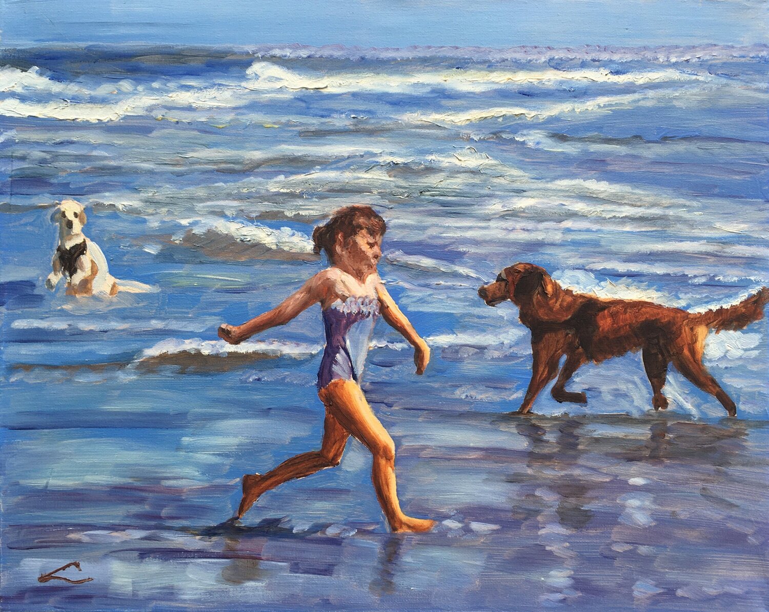 Running with wet dogs Elena Sokolova