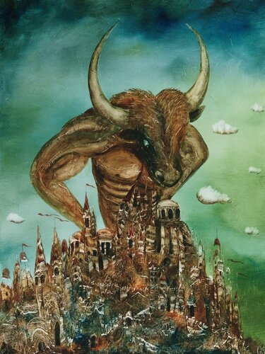 Minotaurus di Andreas Curts, Pittura in vendita su Singulart