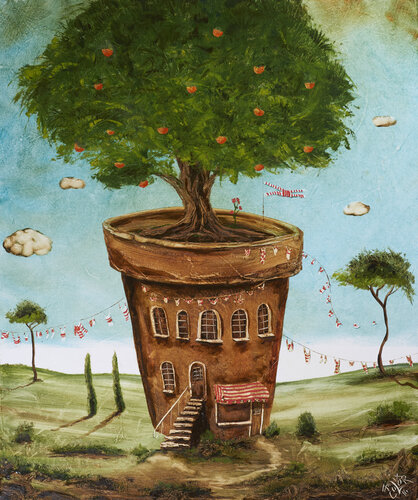 Home sweet home von Andreas Curts, Malerei kaufen auf Singulart