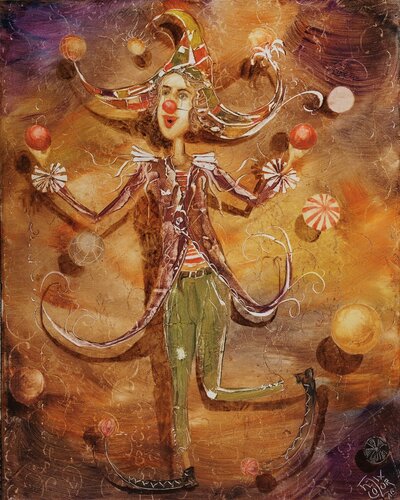 Der lustige Herr Fröhlich von Andreas Curts, Malerei kaufen auf Singulart