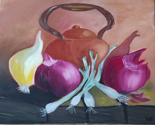 Alter Teekessel van Vera Göpfert, Schilderij te koop op Singulart