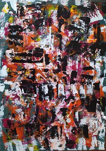 Abstrakte Begegnung van Vera Göpfert, Schilderij te koop op Singulart