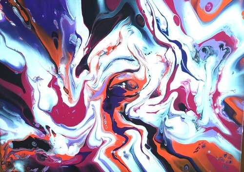 Fließende Energie van Vera Göpfert, Schilderij te koop op Singulart