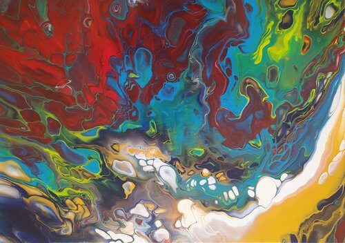 Kosmische Harmonie di Vera Göpfert, Pittura in vendita su Singulart