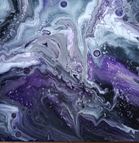 Violet Nebula by Vera Göpfert, Painting for Sale on Singulart