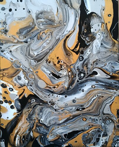 Aureum Flow 1 di Vera Göpfert, Pittura in vendita su Singulart