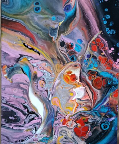Prismatischer Wirbel 1 di Vera Göpfert, Pittura in vendita su Singulart