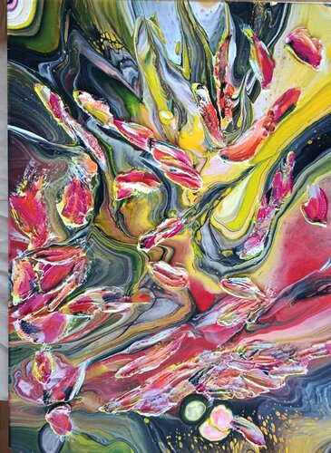 Symbiose der Strukturen by Vera Göpfert, Painting for Sale on Singulart