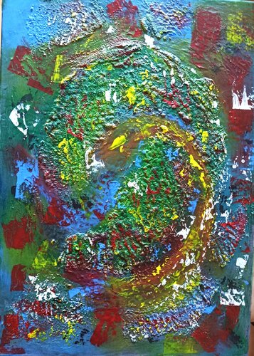 Zirkel der Elemente par Vera Göpfert, Peinture en vente sur Singulart