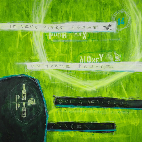 "JE VEUX VIVRE COMME UN HOMME PAUVRE QUI A BEAUCOUP D'ARGENT" - "ICH MÖCHTE WIE EIN ARMER MANN MIT VIEL GELD LEBEN" (Zitat: Pablo Picasso, Maler, Grafiker, Bildhauer) par Lars Contzen, Peinture en vente sur Singulart