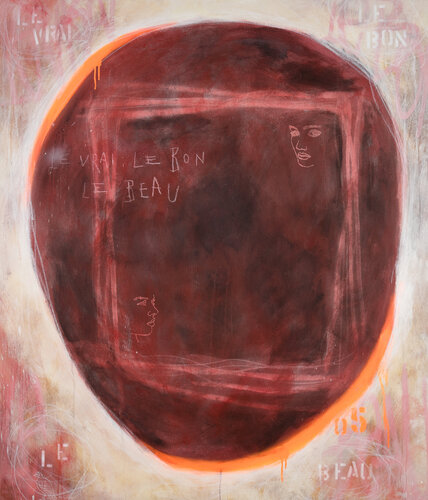 "LE VRAI, LE BON, LE BEAU" - "DAS WAHRE, DAS GUTE, DAS SCHÖNE" (Zitat: Sokrates, Philosoph) par Lars Contzen, Peinture en vente sur Singulart