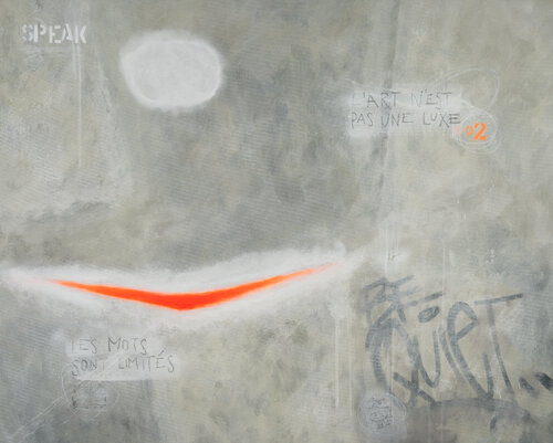 "L'ART N'EST PAS UNE LUXE - LES MOTS SONT LIMITÉS" - "KUNST IST KEIN LUXUS - WORTE SIND LIMITIERT" von Lars Contzen, Malerei kaufen auf Singulart
