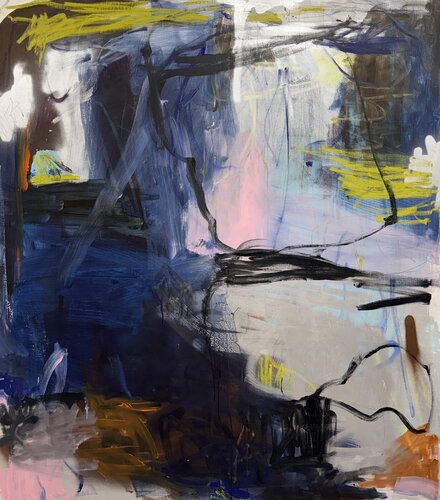 Where Blue breaks open von Adriana Bernet, Malerei kaufen auf Singulart