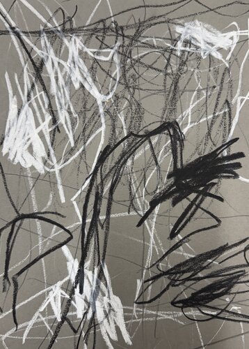 Collision in White 1 di Adriana Bernet, Opera su carta in vendita su Singulart