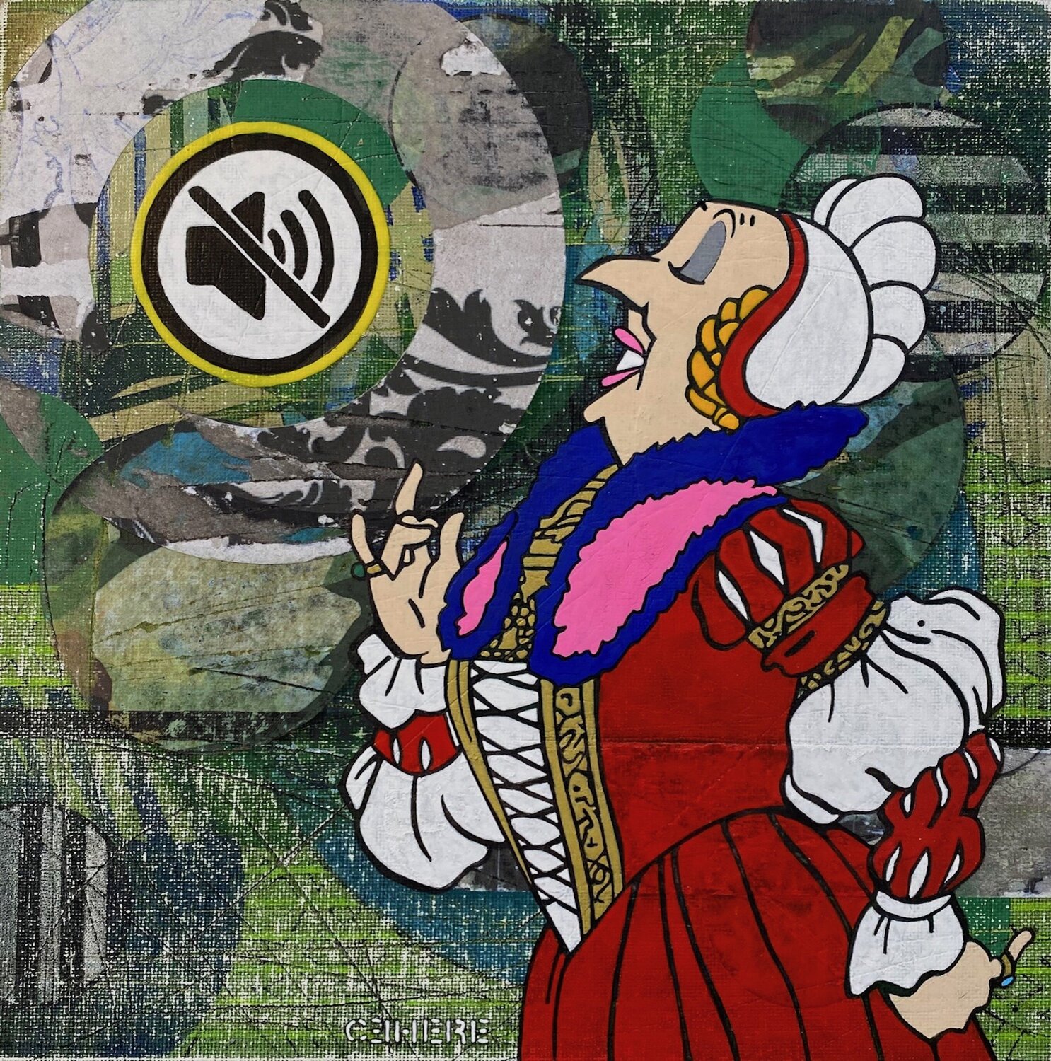 SILENCED ARIA Christelle RIFFET (Cehere) Originalgemälde zu verkaufen