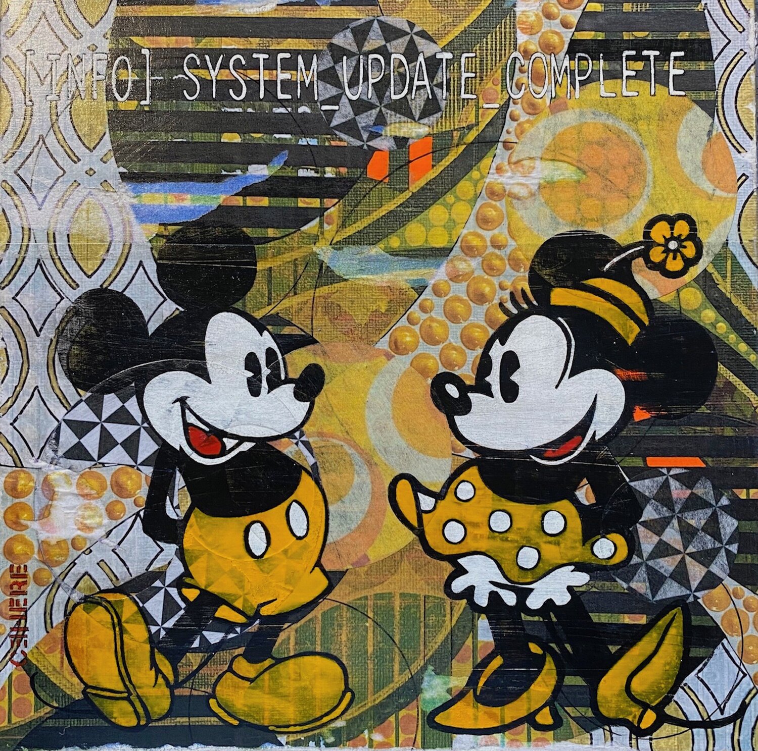 SYSTEM UPDATE: LOVE REPROGRAMMED Christelle RIFFET (Cehere) Pintura original en venta