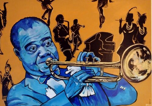 Louis Armstrong von Daniele Bianchi, Malerei kaufen auf Singulart