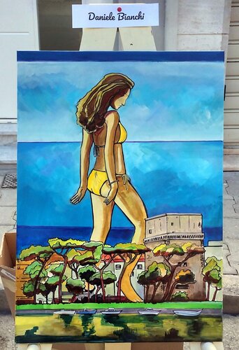 woman liberty art von Daniele Bianchi, Malerei kaufen auf Singulart