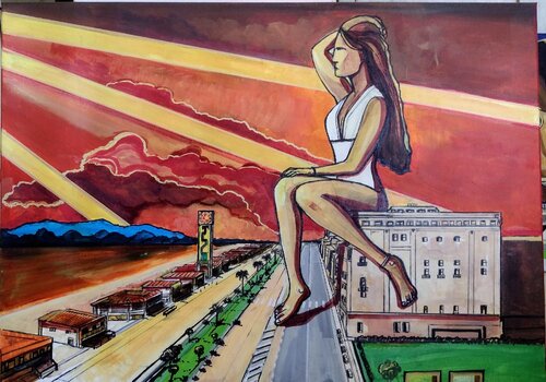 Woman liberty art  3 von Daniele Bianchi, Malerei kaufen auf Singulart