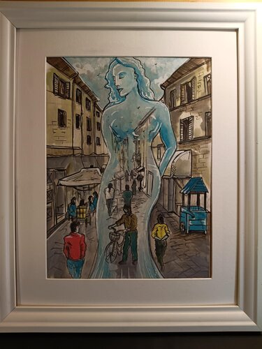 l'anima della citta' by Daniele Bianchi, Painting for Sale on Singulart