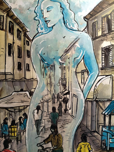 l'anima della citta' de Daniele Bianchi, Pintura a la venta en Singulart