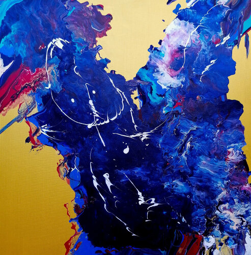 Entdecke den Paradiesvogel..... von Gerd Zimmermann (ZIMMERMANN-Formanist Art), Malerei kaufen auf Singulart