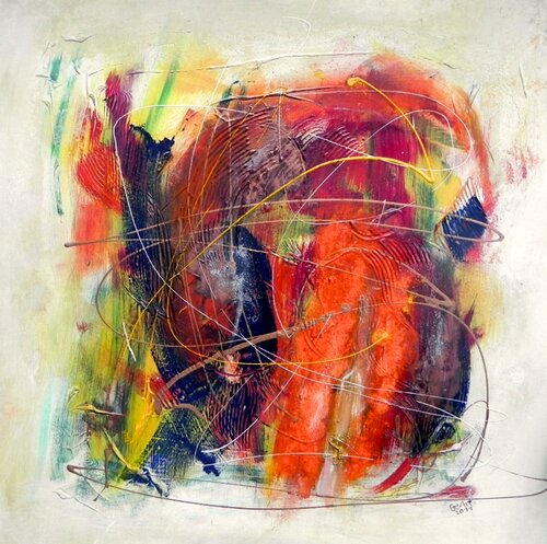 Zufall der Kurven von Gerd Zimmermann (ZIMMERMANN-Formanist Art), Malerei kaufen auf Singulart