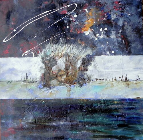 Kollmar an der Elbe von Gerd Zimmermann (ZIMMERMANN-Formanist Art), Malerei kaufen auf Singulart