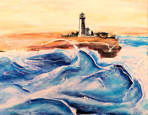 Die Welle II ..... van Gerd Zimmermann (ZIMMERMANN-Formanist Art), Schilderij te koop op Singulart