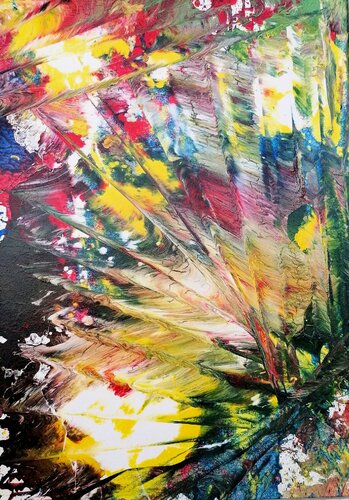 Das Leben kehrt zurück... - Life returns van Gerd Zimmermann (ZIMMERMANN-Formanist Art), Schilderij te koop op Singulart