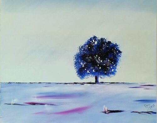 Der blaue Baum / The blue tree Gerd Zimmermann (ZIMMERMANN-Formanist Art)