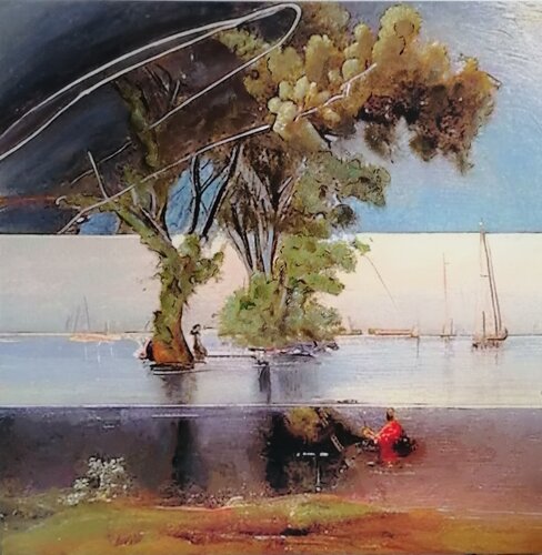 Magische Landschaft - Magical landscape von Gerd Zimmermann (ZIMMERMANN-Formanist Art), Druck kaufen auf Singulart