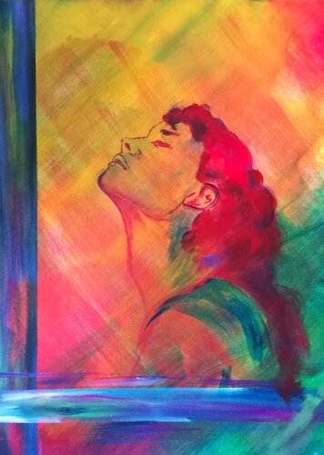 Im Licht / Into the Light - Contemporary Figurative Art di Gerd Zimmermann (ZIMMERMANN-Formanist Art), Pittura in vendita su Singulart