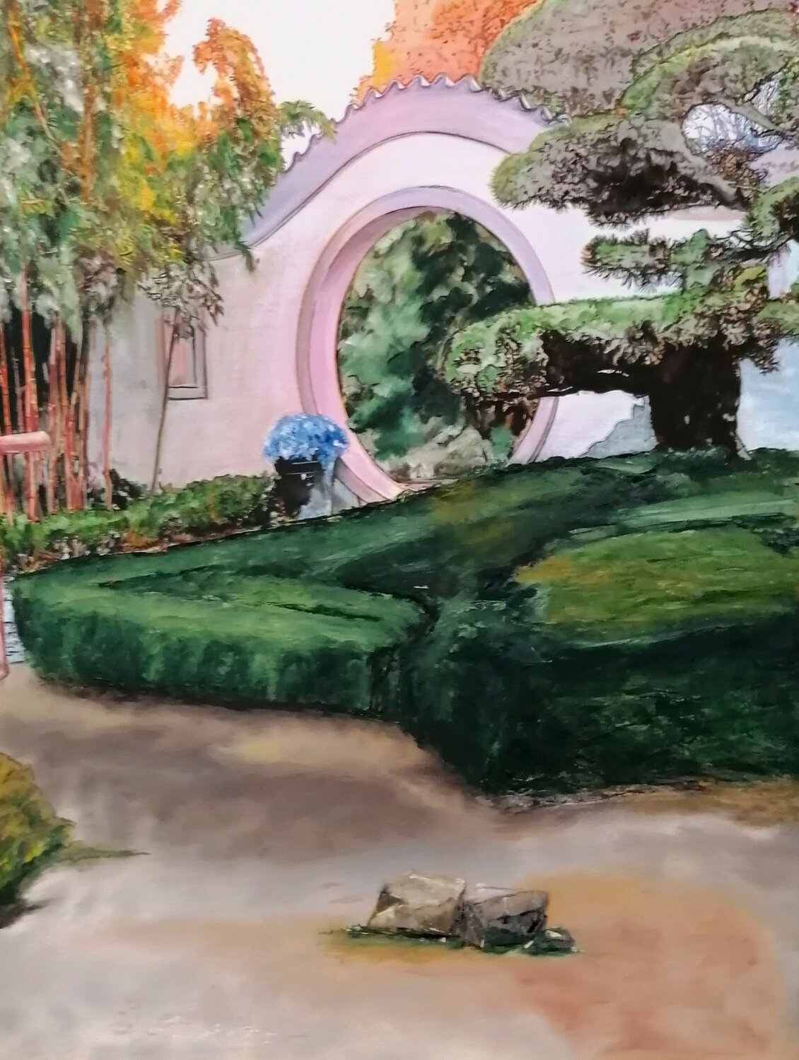 Unbekanntes Mondtor Gerd Zimmermann (ZIMMERMANN-Formanist Art) Originalgemälde zu verkaufen